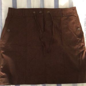 Jones New York brown cotton skirt